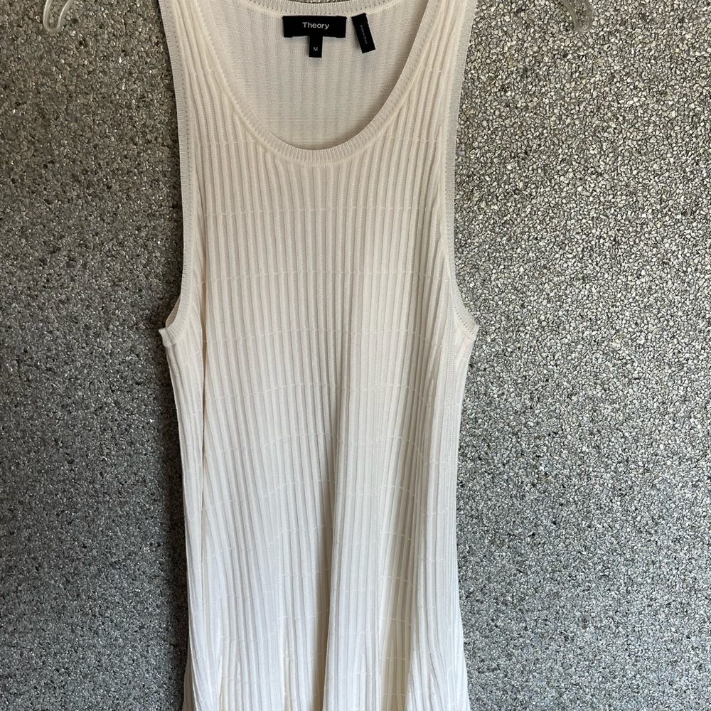 Theory sleeveless knit knee-length dress
